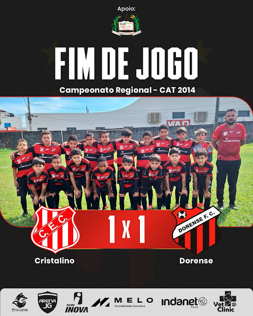 4ª Rodada Regional de Luz - contra Cristalino (Bom Despacho) - categorias 2014 e 2010