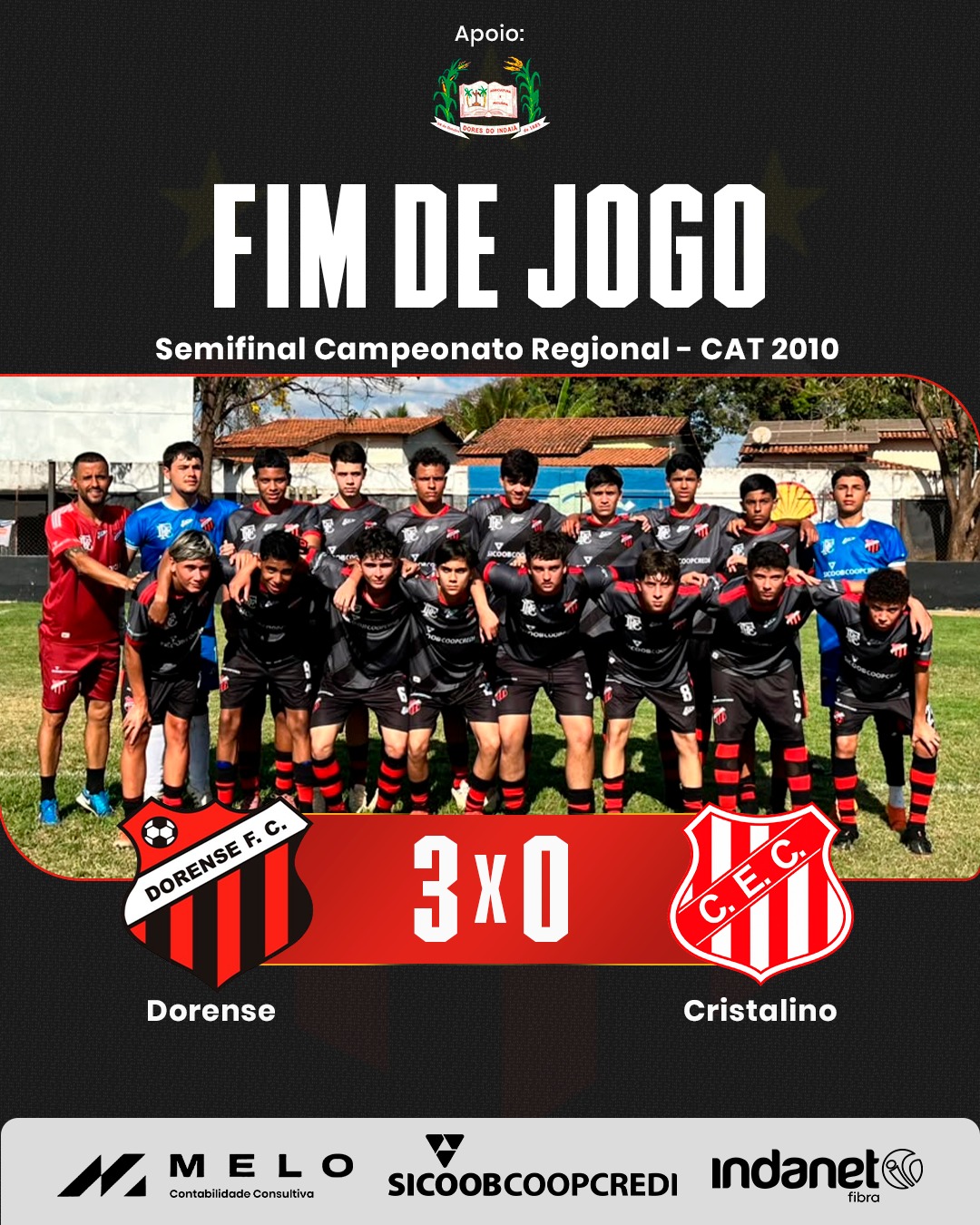 Semi-Final Regional de Luz - contra Cristalino (Bom Despacho) - categoria 2010 — foto 1