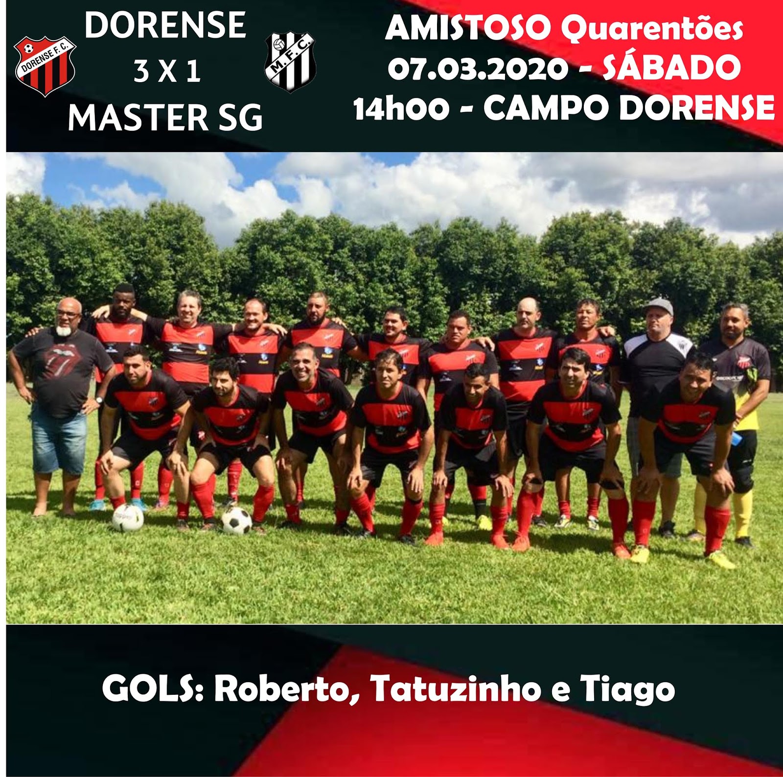 Veteranos - Amistoso contra Master de São Gotardo