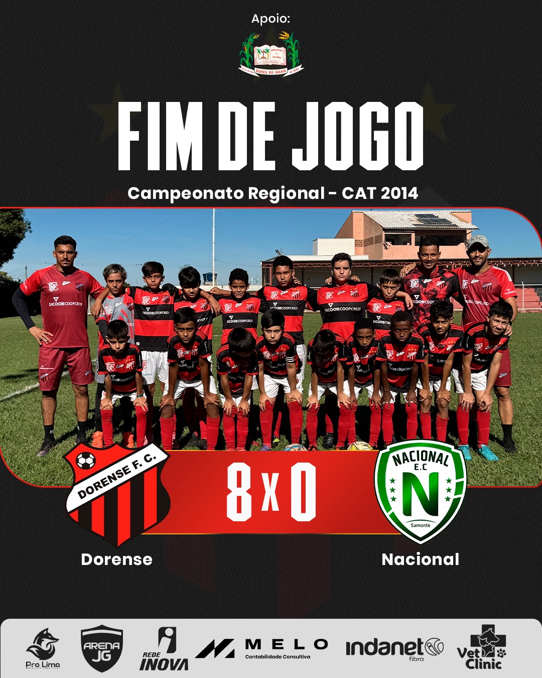 3ª Rodada Regional de Luz - contra Nacional (Samonte) - categoria 2014 e 2013